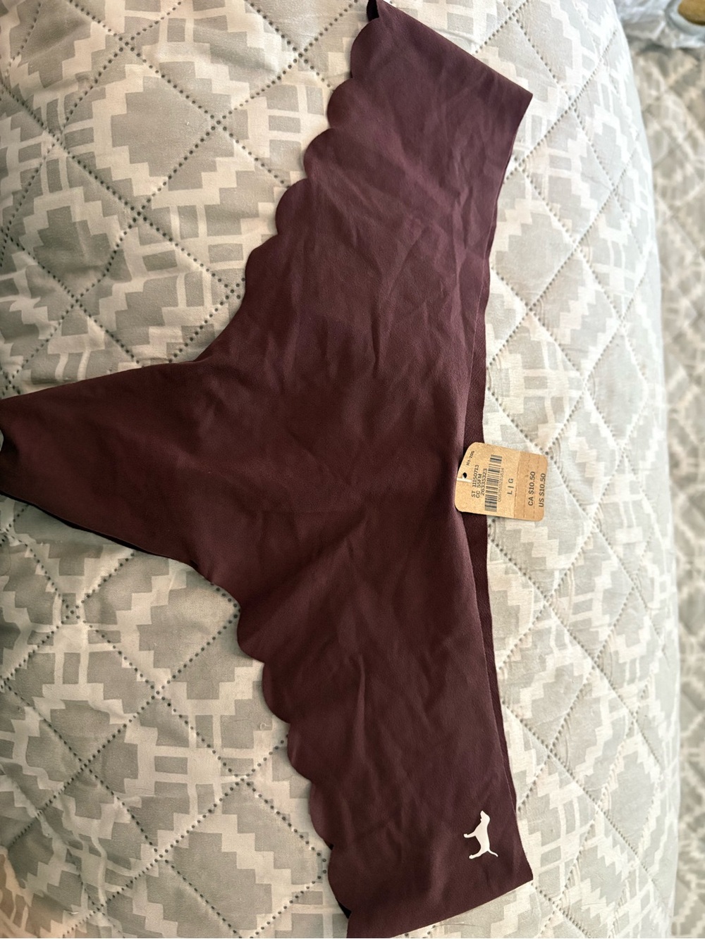Victoria's Secret Scalloped Seamless Hipster - Burgundy